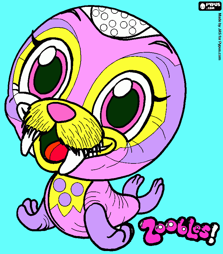 zoobles coloring pages for kids - photo #34
