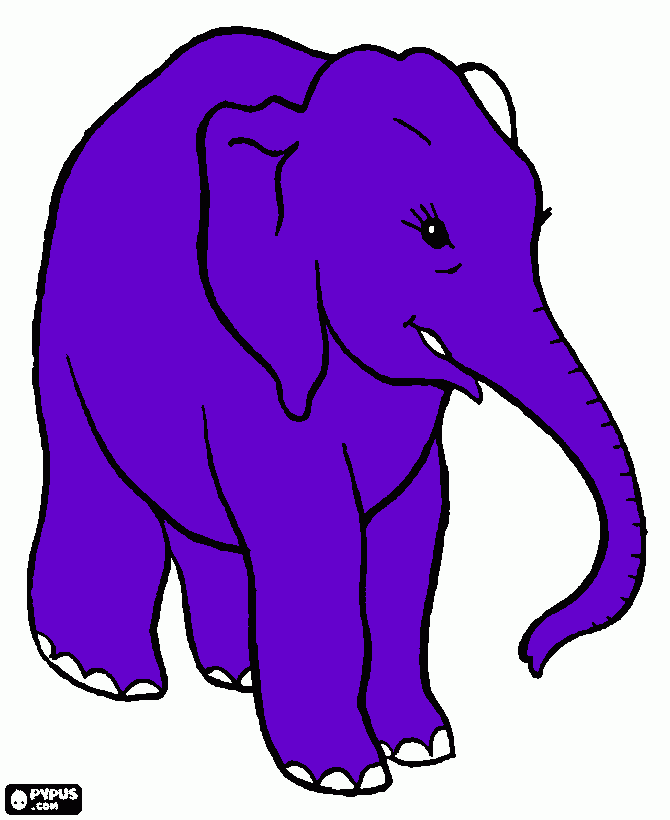 大象 coloring page