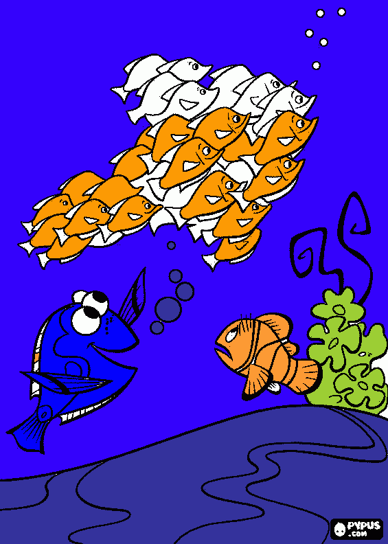 海底世界 coloring page