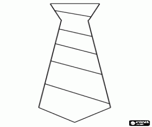 A beautiful tie, the perfect gift for my dad coloring page
