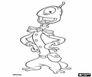 Agent Wendy Pleakley works for the Galactic Federation as an expert on the planet Earth coloring page