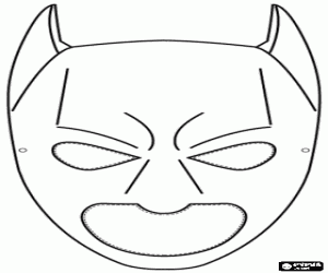 Batman Mask coloring page