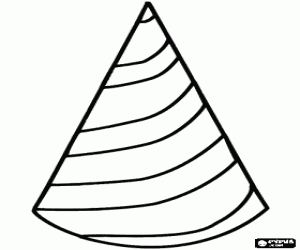Capuchon, Cone shaped hat coloring page