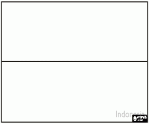 Flag of Indonesia coloring page