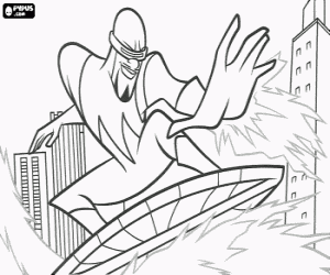Frozone in action coloring page