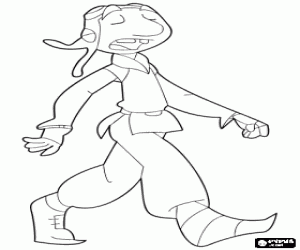 Gwizdo is the brains of the group of hunters and negotiates contracts with the people terrorized by the dragons coloring page