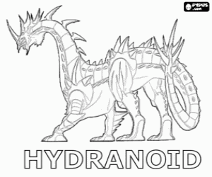 Hydranoid is one of the Bakugan strongest species coloring page