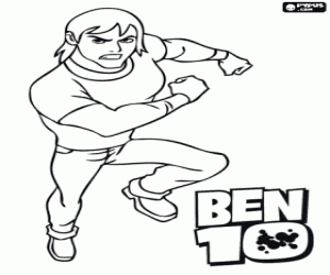 Kevin Levin, one of the protagonists of Ben 10 Alien Force coloring page
