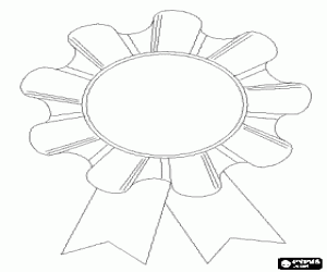 Medal as a gift for the best dad coloring page