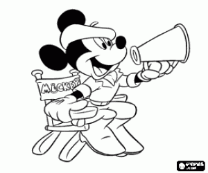 Mickey Mouse sitting in the cha...