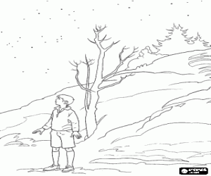 Peter Pevensie in Narnia coloring page
