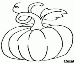 Pumpkin coloring page