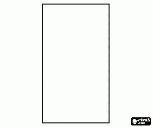 Rectangle, quadrilateral with four right angles coloring page