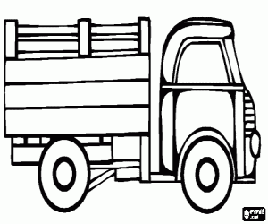 Small truck  coloring page