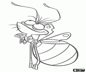 The firefly Ray, friend of Tiana and Naveen coloring page