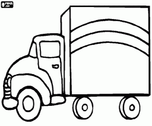 Truck coloring page