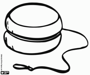 Yo-yo, one of the oldest toys coloring page