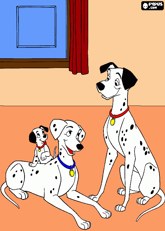 101 dalmatians coloring page