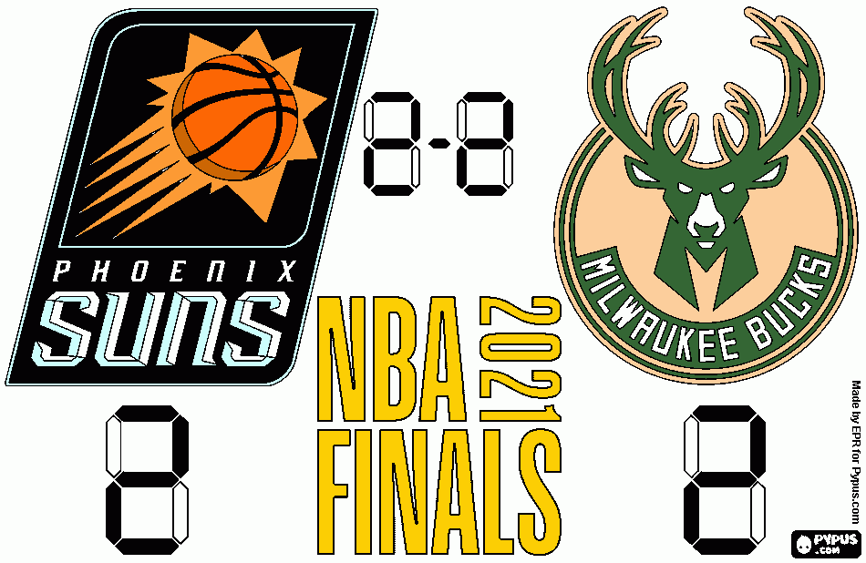 2021 NBA Finals coloring page