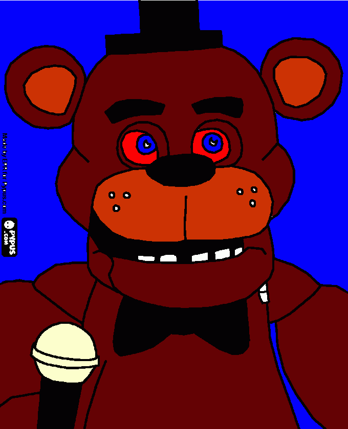 5 nights at freddys 1 coloring page