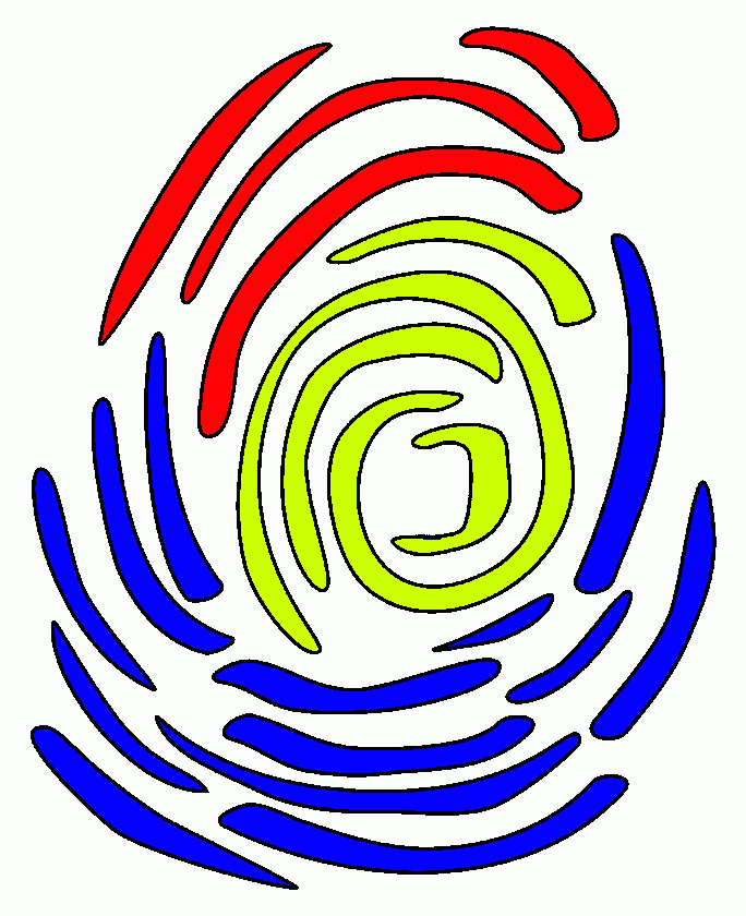 A FINGERPRINT FOR THE CRIMINAL INVESTIGATION coloring page