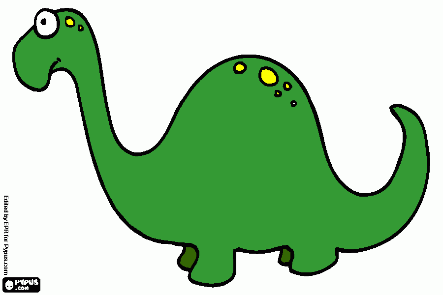a huge dinosaur coloring page