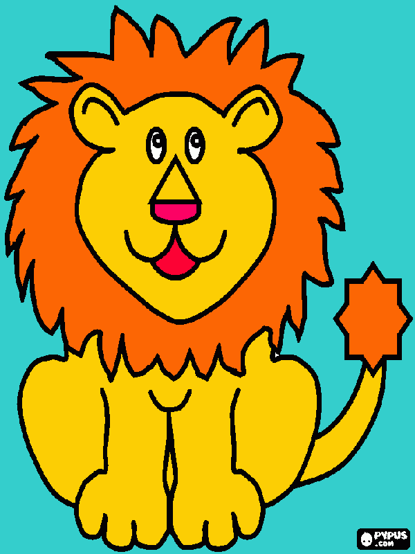 a lion coloring page