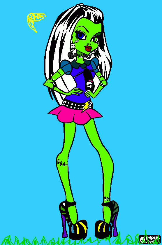 A monster high character coloring page