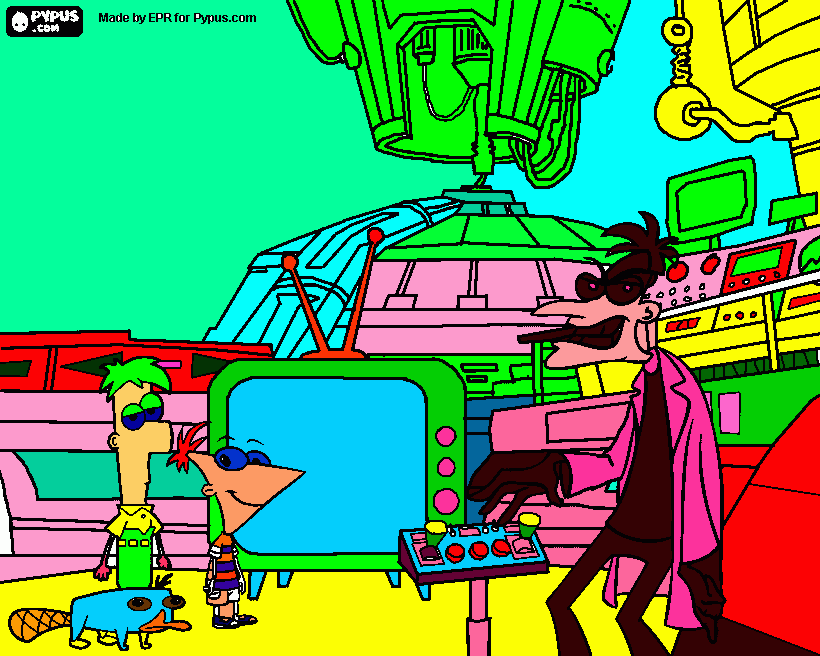 a picture of perry. coloring page