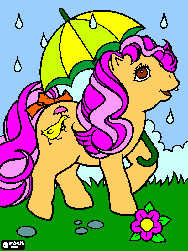 a pretty unicorn coloring page
