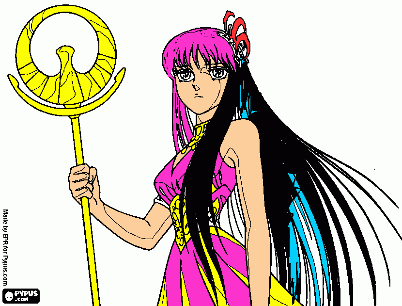 a princess alyssa colored coloring page