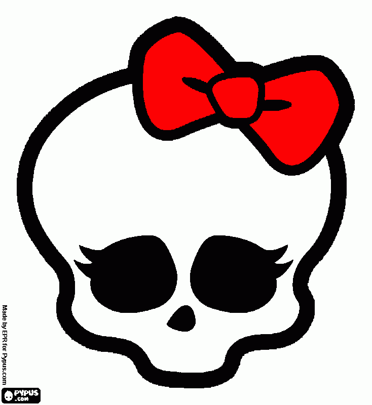 a speshall monster high party decororatetion coloring page