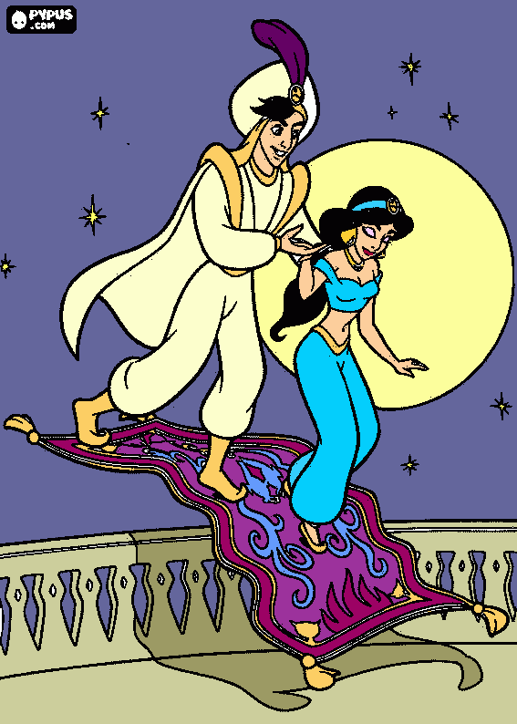 A whole new world <3 coloring page