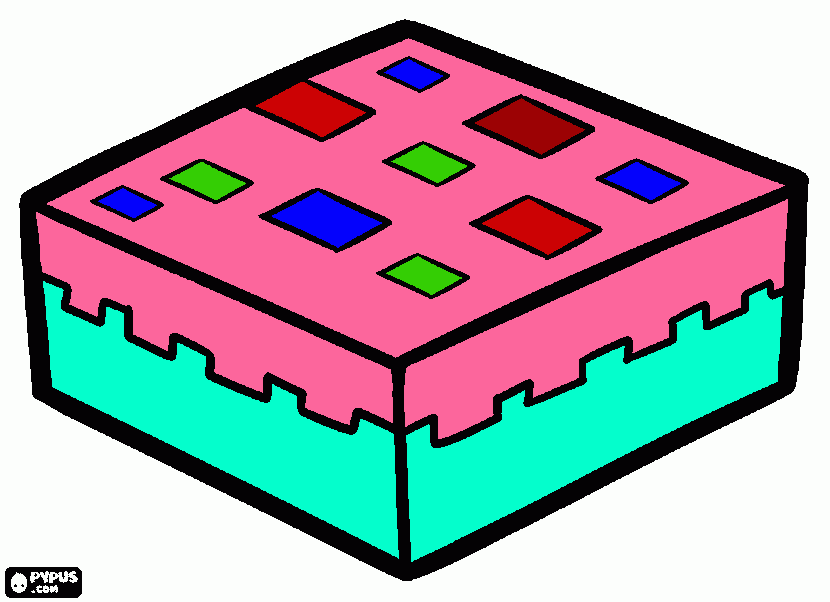 a yommy cake coloring page