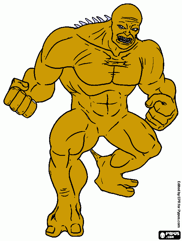 abomination coloring page