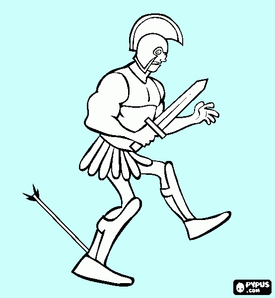 acihilles coloring page