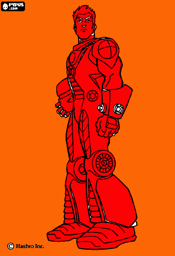 action man coloring page