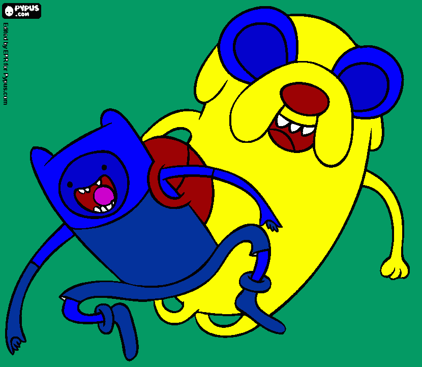 adventre time coloring page