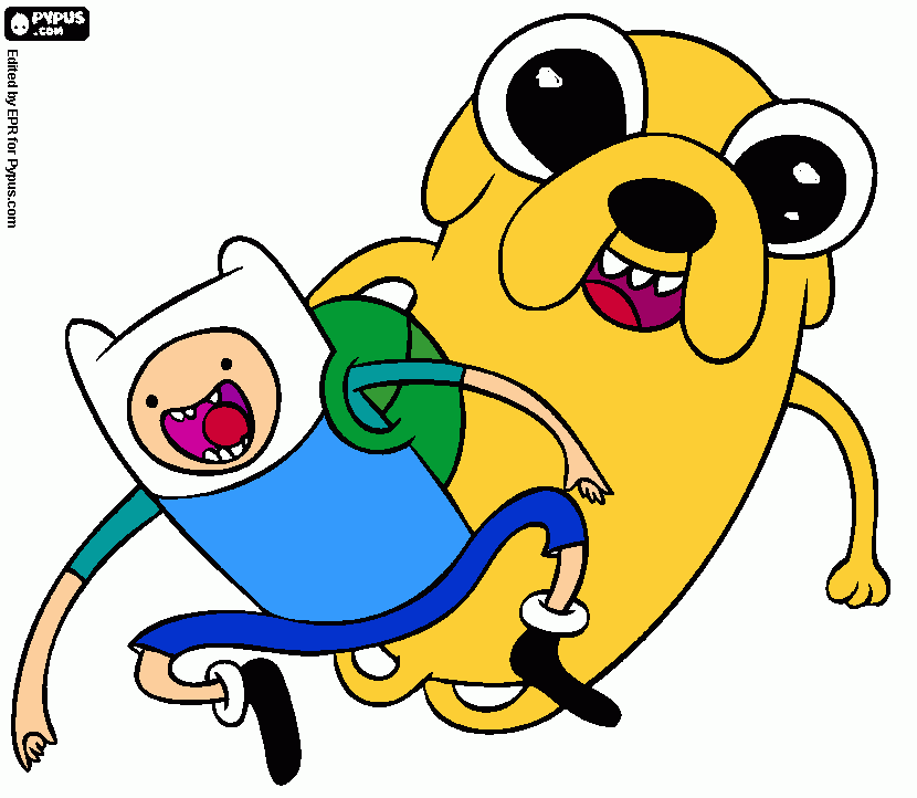 adventure time!!!! coloring page