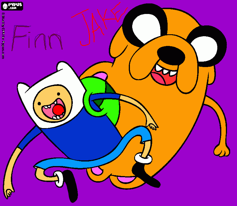 Adventure Time! coloring page