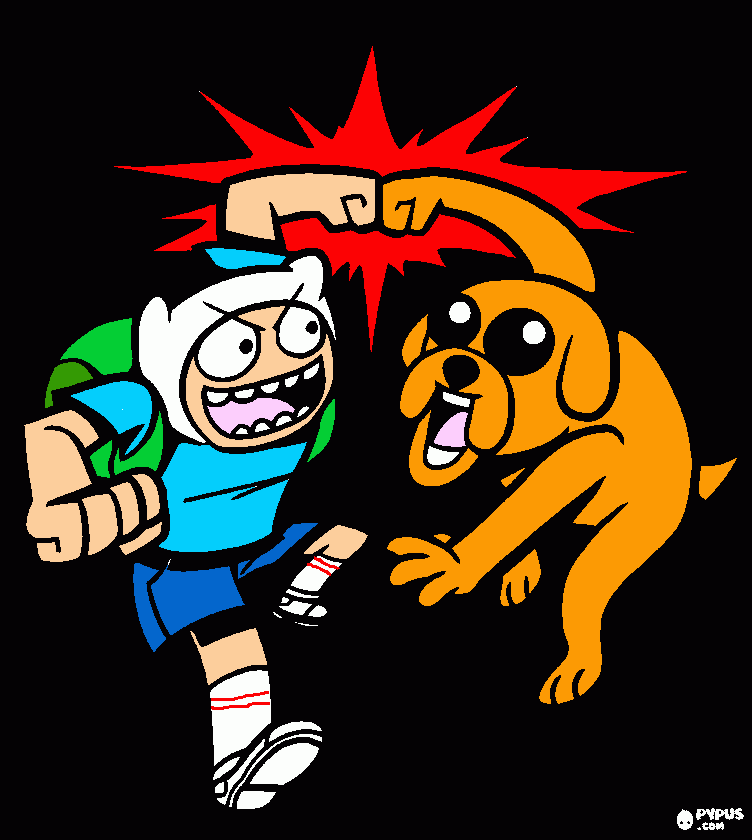 Adventure time  coloring page