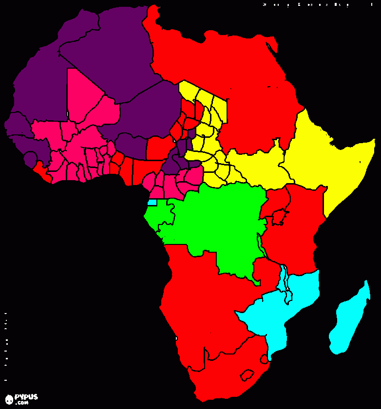 africa 1820 coloring page