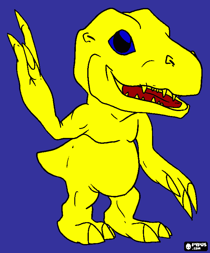Agumon coloring page