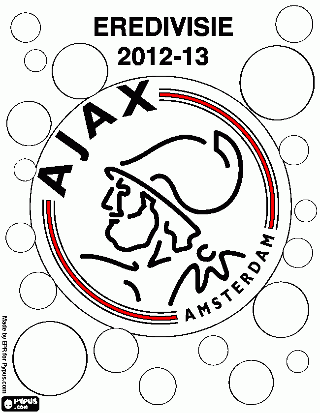 ajax Amsterdam coloring page