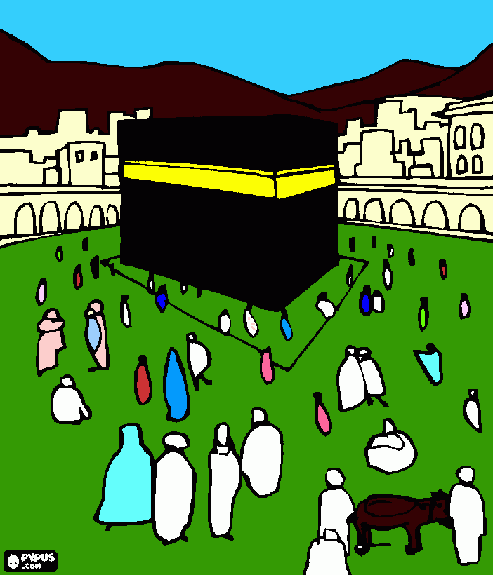 al kaaba coloring page