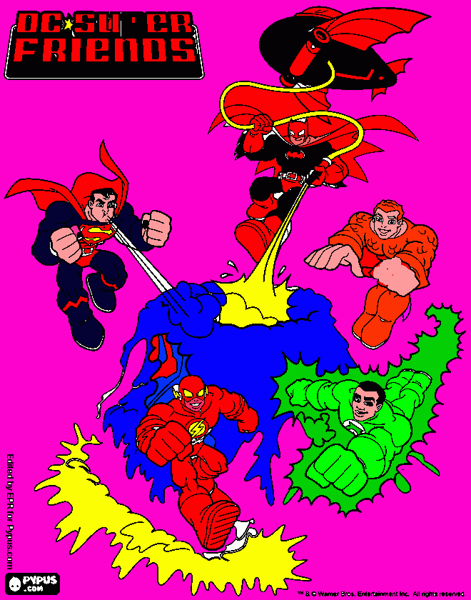 alexanders superhero pic coloring page
