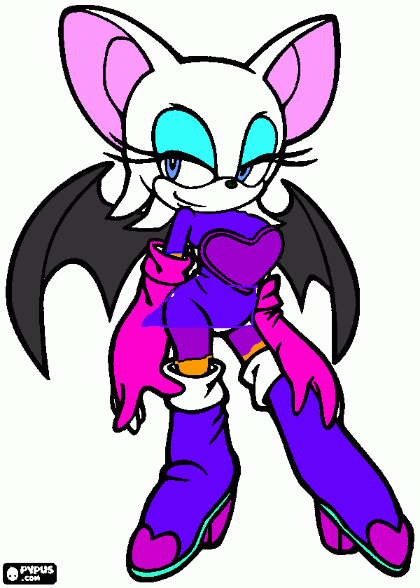 alexus the bat coloring page