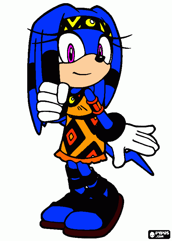Ali The Enchidna coloring page
