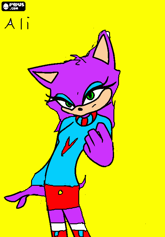 Ali The Hedgehog coloring page