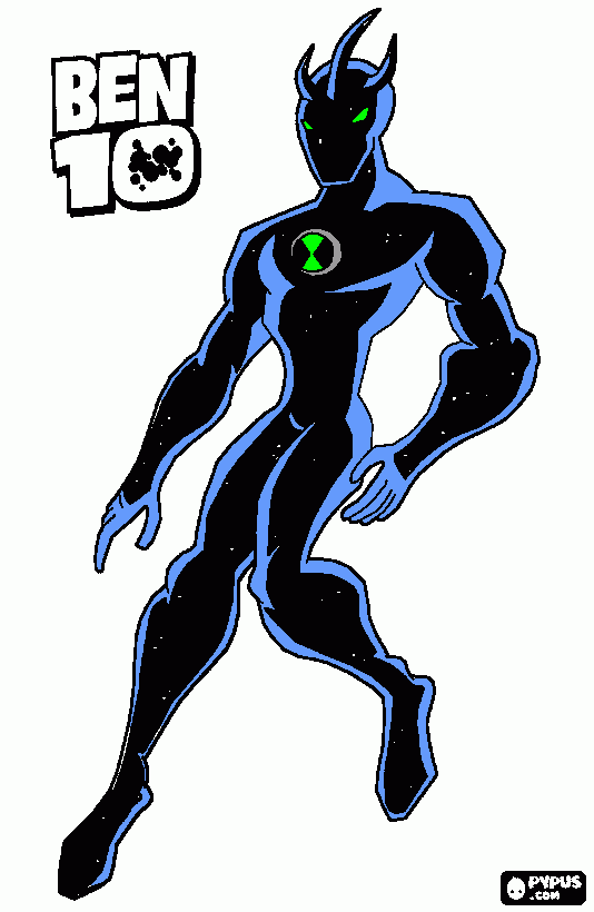 alien x stanley Ben 10 coloring page